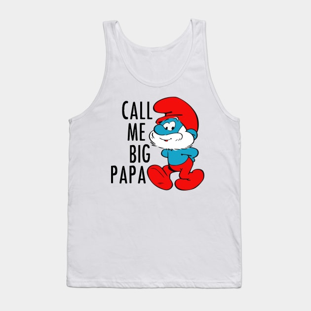 Papa Smurf Tank Top by mariansar